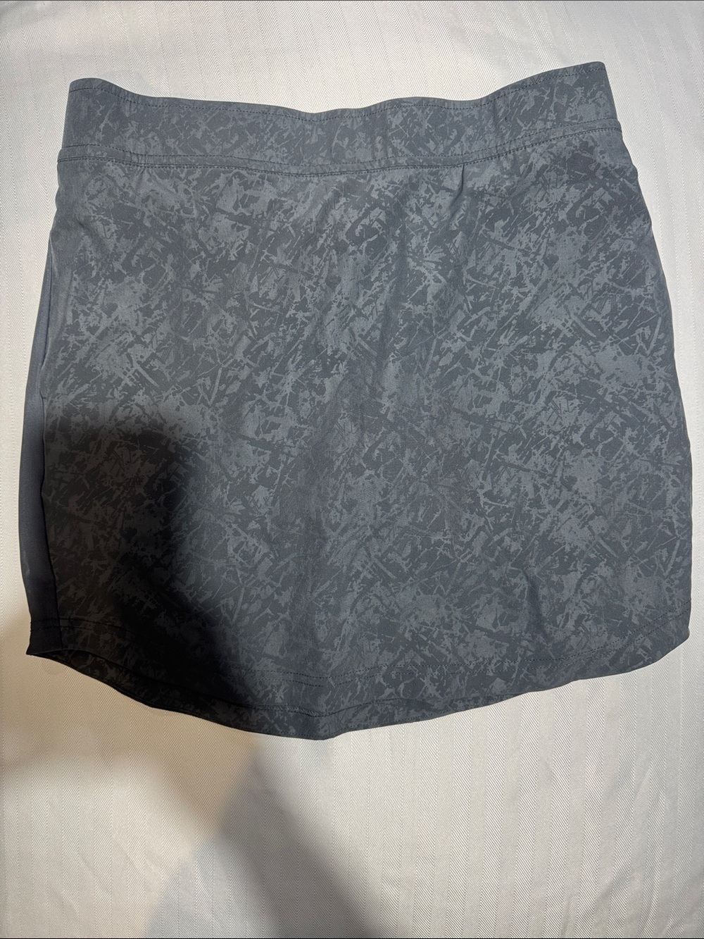 Eddie Bauer Charcoal Patterned Mini Skirt